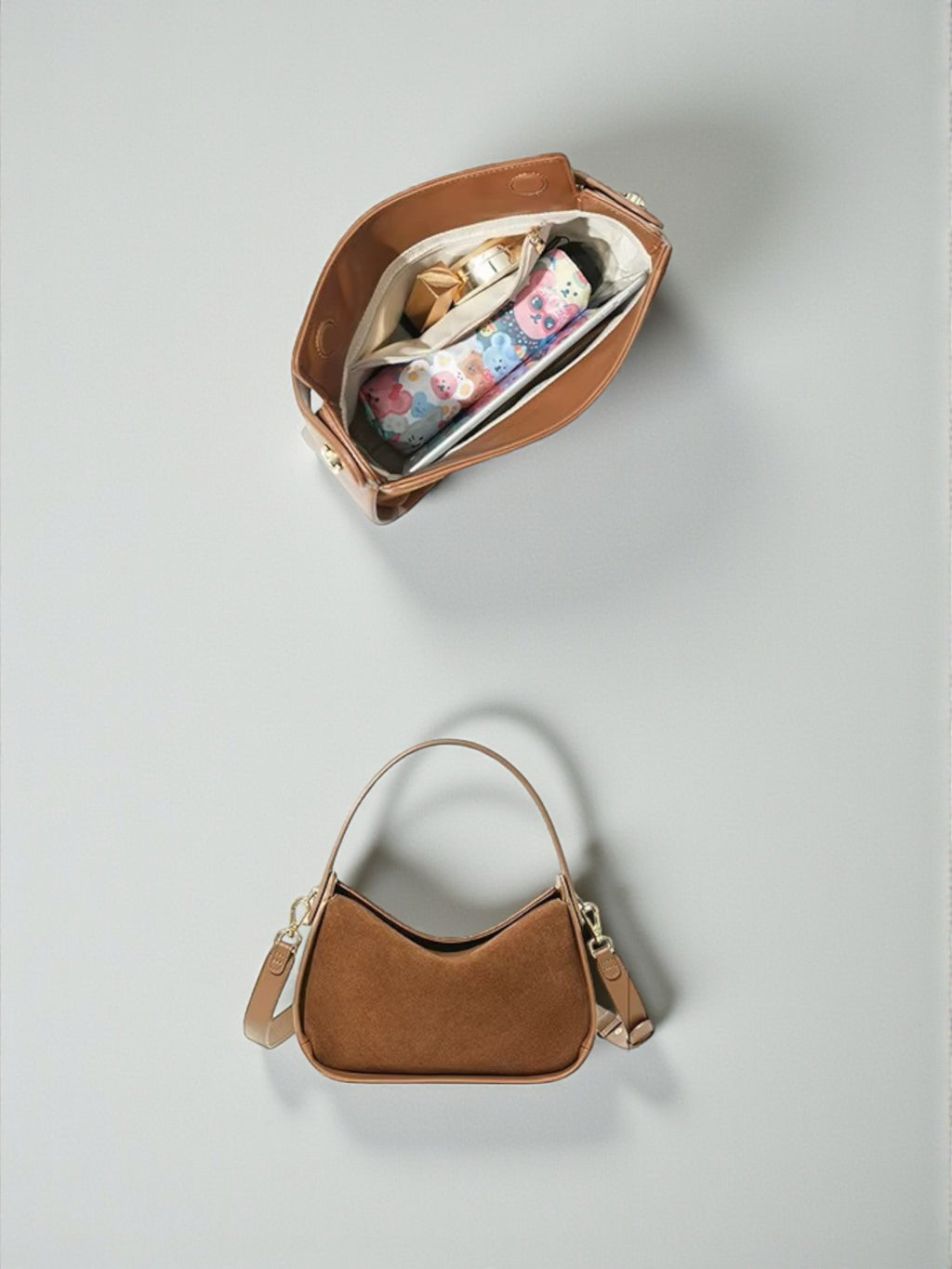 Vera Suede Shoulder Bag