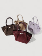 The Lune Suede Leather Bag